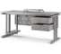 Стол компьютерный Kobor KT-120/70 aluminum/chicago 252735 5