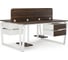 Стол офисный Kobor TB/2-120/120 white/charlston 218303 2