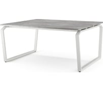 Стол офисный Kobor TB/2-180/140 white/chicago 218250