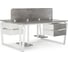 Стол офисный Kobor TB/2-180/140 white/chicago 218250 2