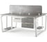 Стол офисный Kobor TB/2-160/120 white/chicago 218242 3