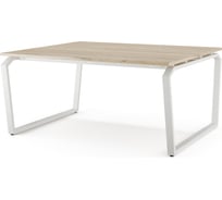 Стол офисный Kobor TB/2-160/140 white/natural 218291