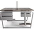 Стол офисный Kobor TB/2-180/140 aluminum/charlston 218209 4