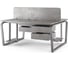 Стол офисный Kobor TB/2-180/140 aluminum/chicago 218146 3