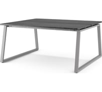 Стол офисный Kobor TR/2-180/160 aluminum/wood 217342
