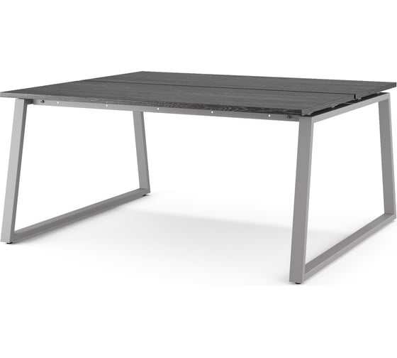 Стол офисный Kobor TR/2-180/160 aluminum/wood 217342