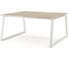 Стол офисный Kobor TR/2-160/160 white/natural 217466 1