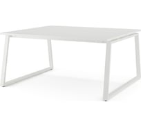 Стол офисный Kobor TR/2-160/120 white/premium 217389