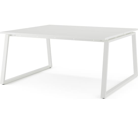 Стол офисный Kobor TR/2-160/120 white/premium 217389