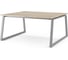 Стол офисный Kobor TR/2-180/140 aluminum/natural 217356 1