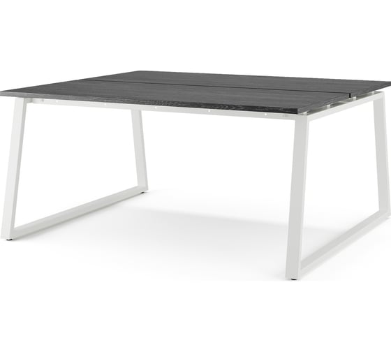 Стол офисный Kobor TR/2-120/160 white/wood 217443