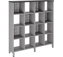 Стеллажная система Kobor SQ-4X4 aluminum/wood 221536