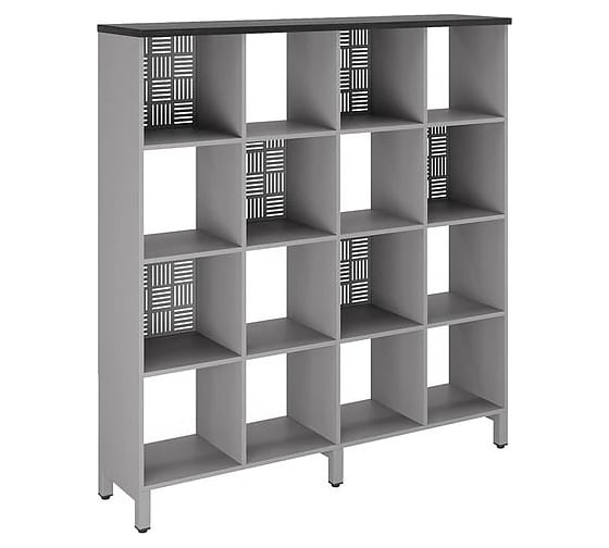 Стеллажная система Kobor SQ-4X4 aluminum/wood 221536