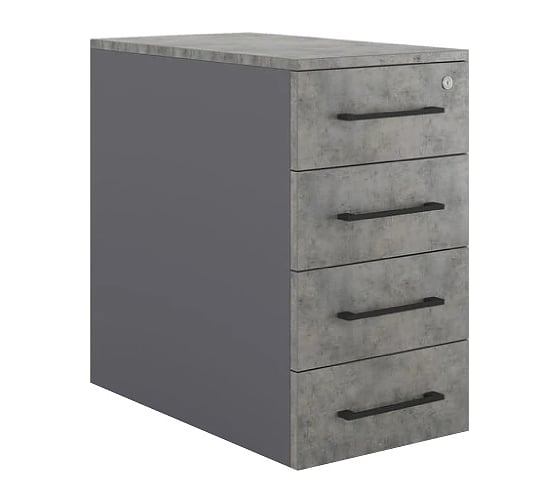 Тумба приставная Kobor TS4-40/50 graphite/chicago 221659