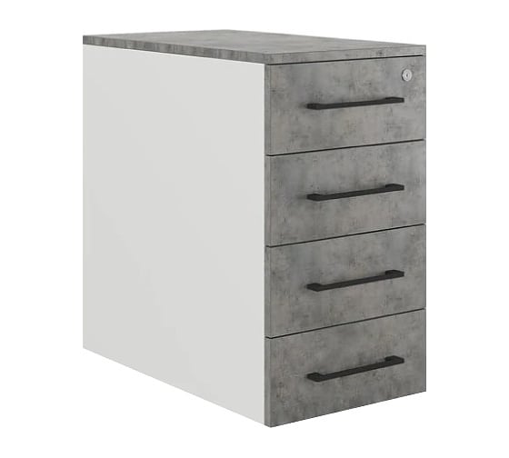 Тумба приставная Kobor TS4-40/60 white/chicago 221698