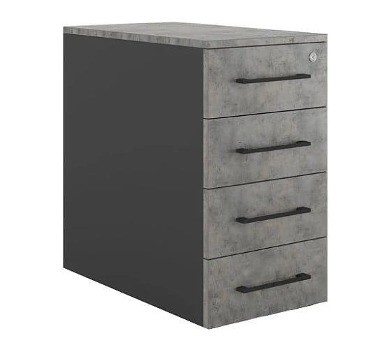 Тумба приставная Kobor TS4-40/60 black/chicago 221641
