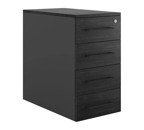 Тумба приставная Kobor TS4-40/70 black/wood 221652