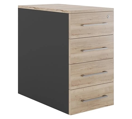 Тумба приставная Kobor TS4-40/80 black/natural 220585
