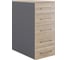 Тумба приставная Kobor TS5-40/50 graphite/natural 220702 1