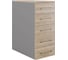 Тумба приставная Kobor TS5-40/60 aluminum/natural 220727 1