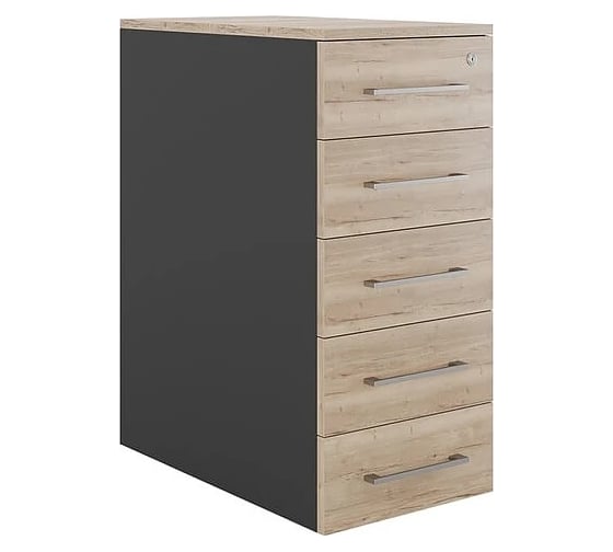 Тумба приставная Kobor TS5-40/50 black/natural 220678