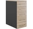 Тумба приставная Kobor TS5-40/50 black/natural 220678 1