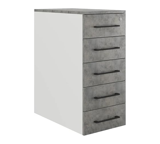 Тумба приставная Kobor TS5-40/80 white/chicago 221776