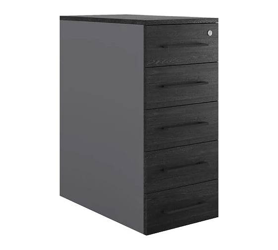 Тумба приставная Kobor TS5-40/60 graphite/wood 221746