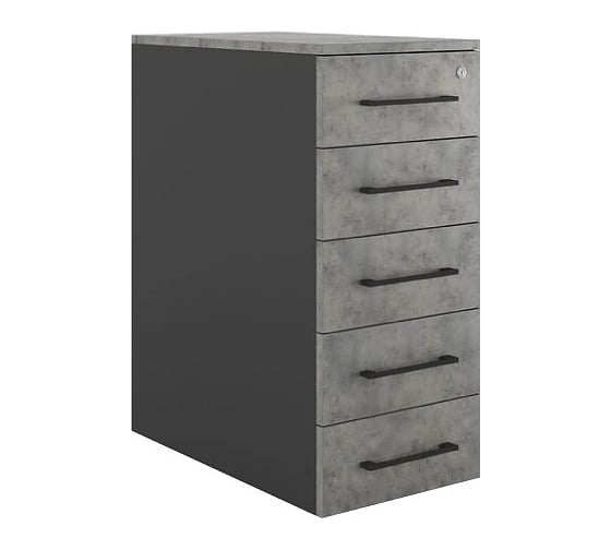 Тумба приставная Kobor TS5-40/80 black/chicago 221719