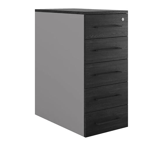 Тумба приставная Kobor TS5-40/70 aluminum/wood 221766