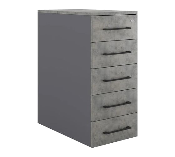 Тумба приставная Kobor TS5-40/80 graphite/chicago 221738