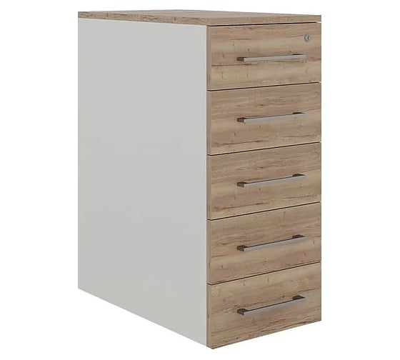 Тумба приставная Kobor TS5-40/70 white/natural 220752