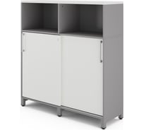 Шкаф открытый Kobor HK/2/1-120/60/M aluminum/premium 220941