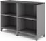 Шкаф открытый Kobor HO/2-120/60/M aluminum/wood 221826 2