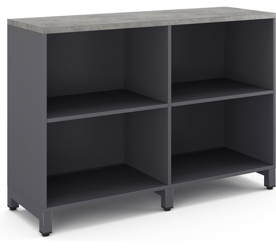 Шкаф открытый Kobor HO/2-120/60/M graphite/chicago 221808