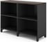 Шкаф открытый Kobor HO/2-120/60/M black/charlston 220773 2