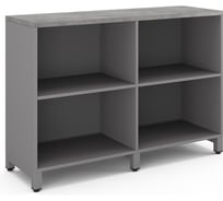 Шкаф открытый Kobor HO/2-120/60/M aluminum/chicago 221823