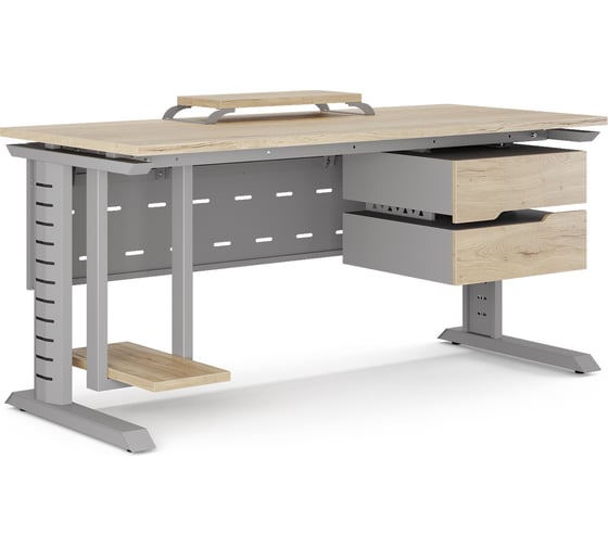 Стол компьютерный Kobor KL2-120/70 aluminum/natural 252361
