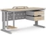Стол компьютерный Kobor KL2-120/70 aluminum/natural 252361 1