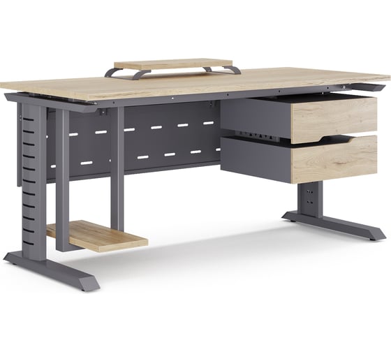 Стол компьютерный Kobor KL2-120/70 graphite/natural 252257