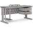 Стол компьютерный Kobor KL2-140/70 aluminum/chicago 252320 1