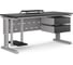 Стол компьютерный Kobor KL2-140/70 aluminum/wood 252341 1