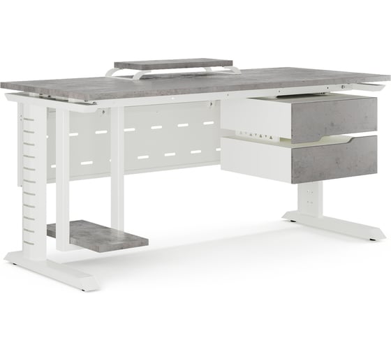 Стол компьютерный Kobor KL2-140/70 white/chicago 252424
