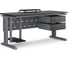 Стол компьютерный Kobor KL2-140/70 graphite/wood 252237 1