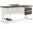 Стол компьютерный Kobor KL2-140/70 white/charlston 252487 1