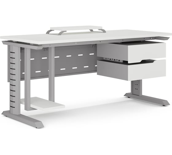 Стол компьютерный Kobor KL2-140/80 aluminum/premium 252306