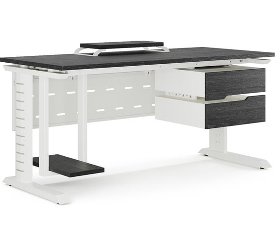 Стол компьютерный Kobor KL2-80/60 white/wood 252435