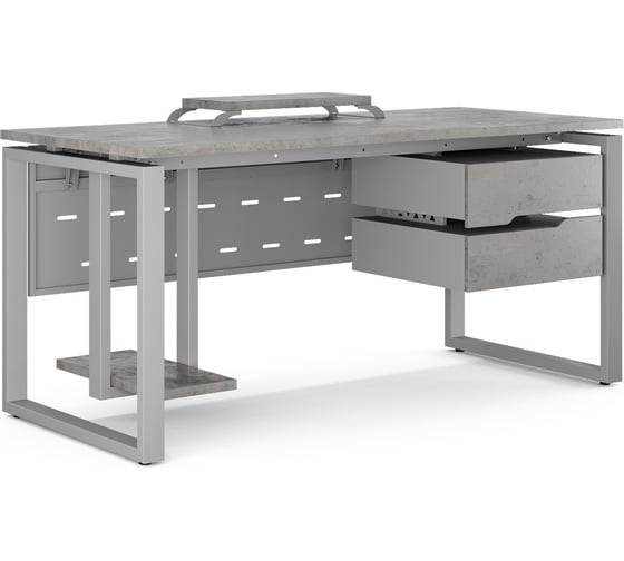 Стол компьютерный Kobor KO1-100/60 aluminum/chicago 253143