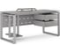 Стол компьютерный Kobor KO1-100/60 aluminum/chicago 253143 1