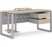 Стол компьютерный Kobor KO1-100/80 aluminum/natural 253199